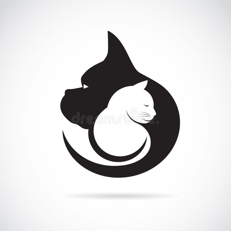 Imagen del vector de un perro y de un gato libre illustration Imagen del vector de un perro y de un gato libre illustration