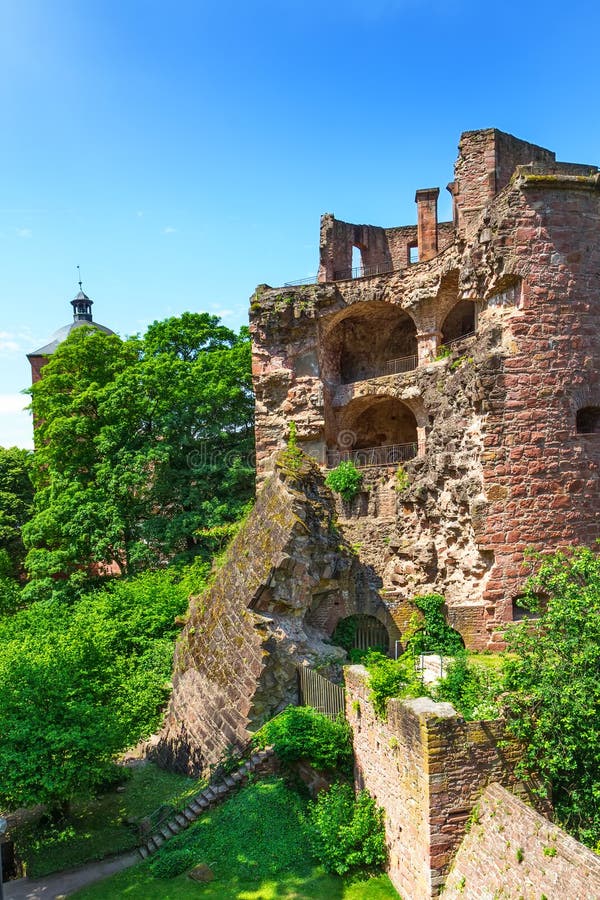 Imagen vertical del castillo de Heidelberg imagen de archivo libre de regalías Imagen vertical del castillo de Heidelberg imagen de archivo libre de regalías