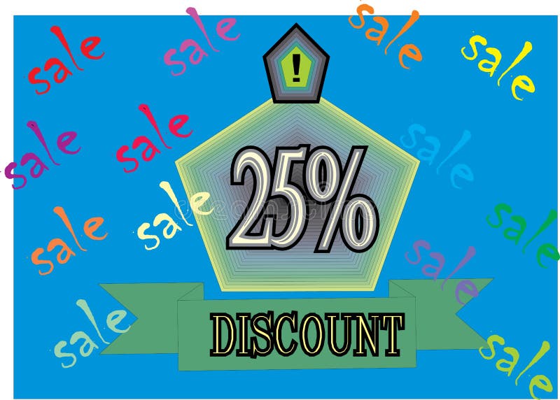 Imagens super do CARTAZ do modelo PENNER do disconto do sharpe do MULTI DISCONTO da FORMA HOLO CREDAM SHAP 25% ilustração do vetor Imagens super do CARTAZ do modelo PENNER do disconto do sharpe do MULTI DISCONTO da FORMA HOLO CREDAM SHAP 25% ilustração do vetor