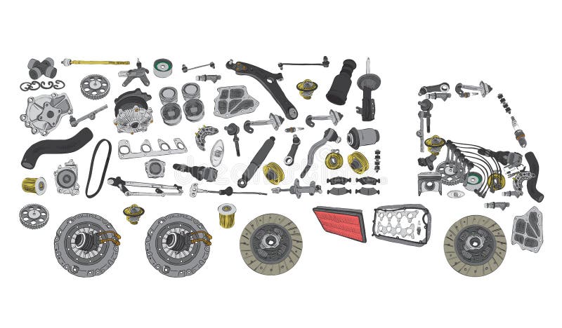 Images Truck Assembled from New Spare Parts Stock Photo - Image of service, assortment: 111428196