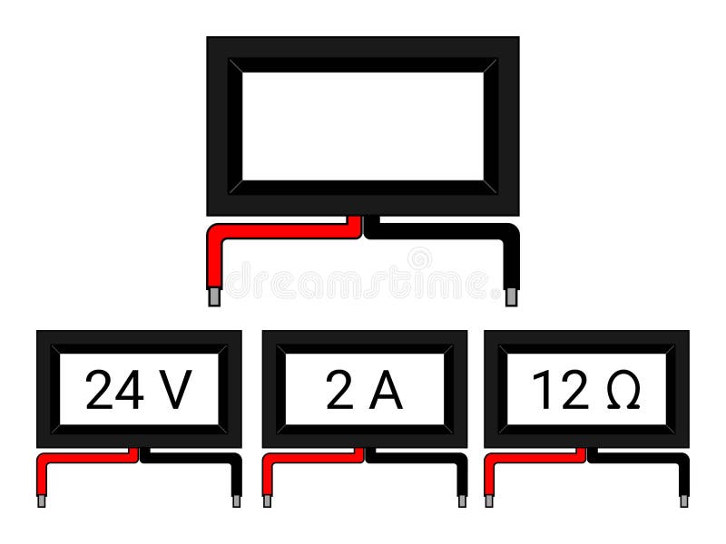 Ampèremètre 12V fond blanc