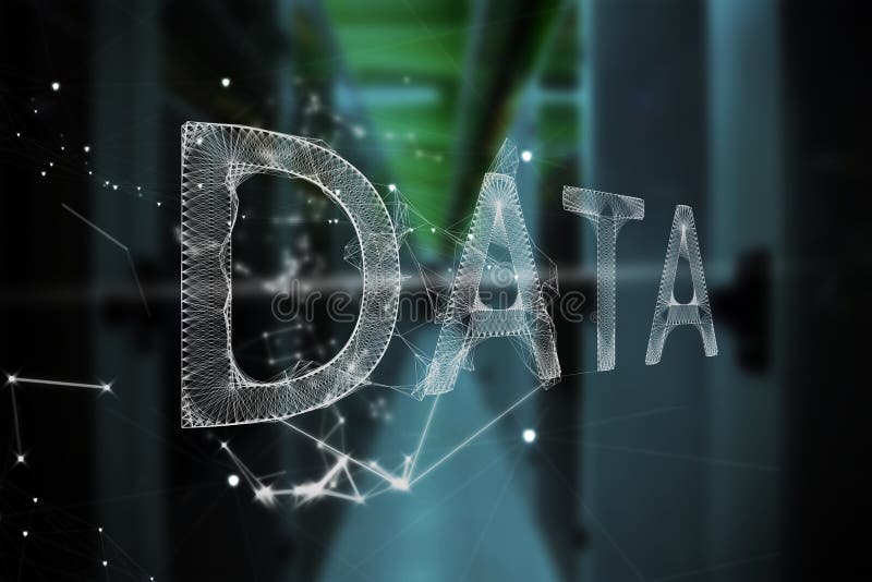 Imagine compozită a imaginii grafice a textului de date stock illustration