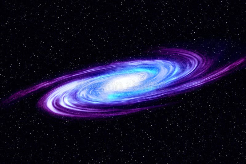 Imagine a galaxiei spirale. galaxie spiralată în spațiu adânc cu fond stelar. fundal abstract generat de calculator. royalty free illustration