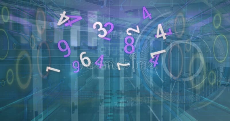 Imagine a procesării datelor numerice și a camerei de tăiere stock illustration