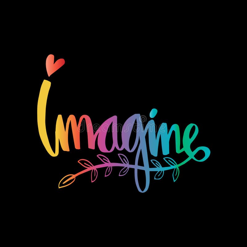Imagine a rotulação da mão ilustração royalty free Imagine a rotulação da mão ilustração royalty free