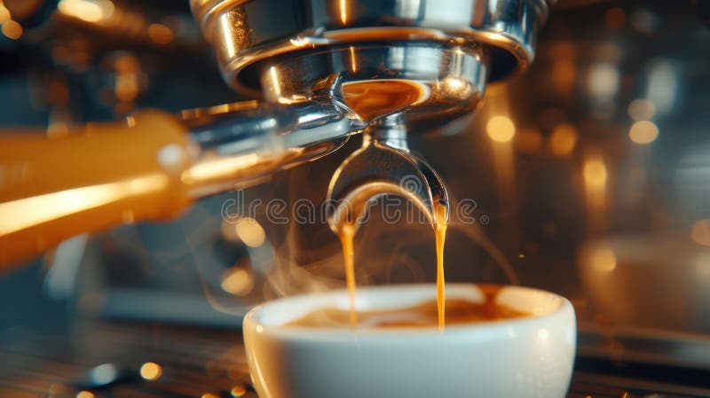 Imaginea generată de Espresso Machine BrewingAI royalty free stock photos