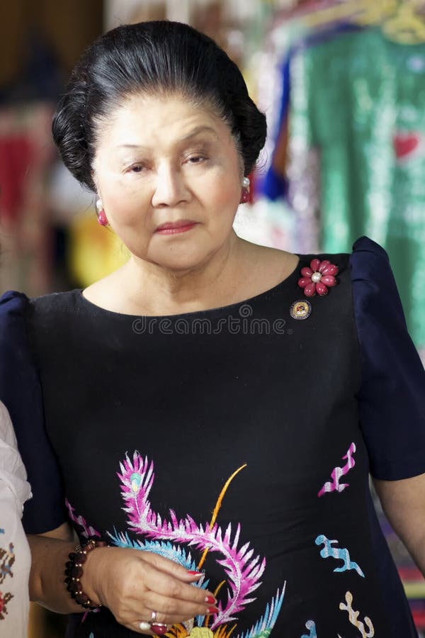 Imelda Marcos. Vican City, Philippines - Feb 19: Former Philippines First Lady Imelda Marcos shopping in Vican City, Philippines on February 19, 2012. She is stock photo Imelda Marcos. Vican City, Philippines - Feb 19: Former Philippines First Lady Imelda Marcos shopping in Vican City, Philippines on February 19, 2012. She is stock photo