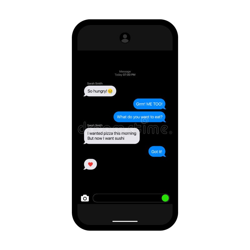 Download Imessage Interface Texting Bubbles Iphone Mockup Texting Interface Telegram Messenger Flat Vector Message Bubbles Stock Vector Illustration Of Imessage Application 198636280