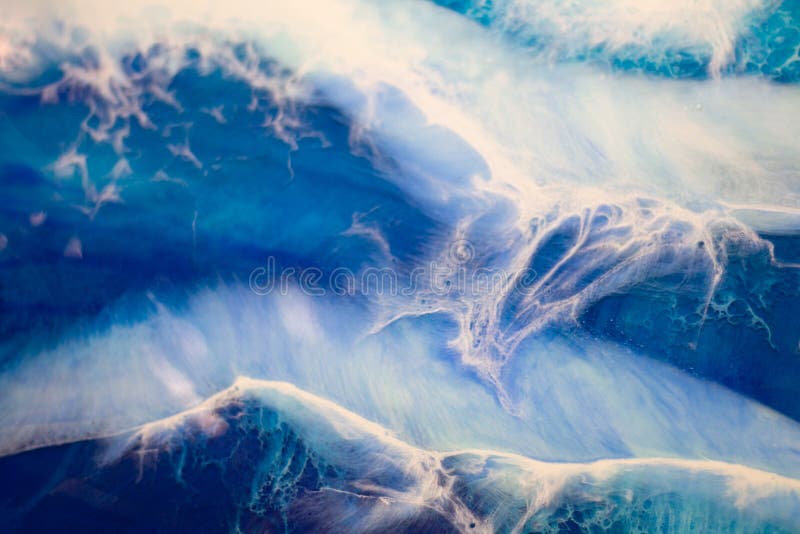 Efecto mar y olas con resina epoxi: tutorial y demostración