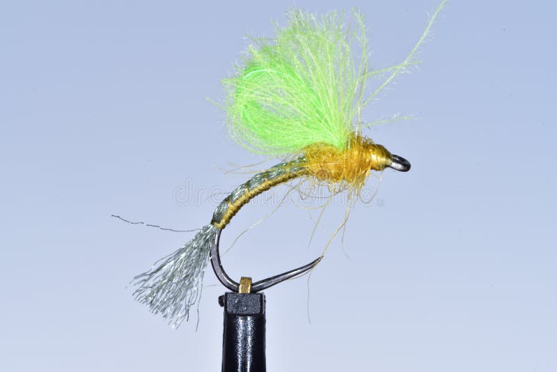 Blue Winged Olive emerger trout fly. Blue Winged Olive emerger trout fly