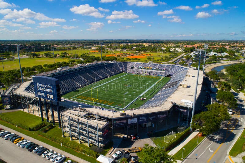 Immagine aerea Riccardo Silva Stadium Miami FIU fotografie stock libere da diritti Immagine aerea Riccardo Silva Stadium Miami FIU fotografie stock libere da diritti