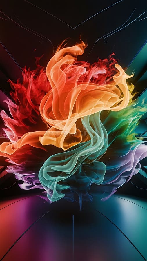 Immagine colorata di un uomo su uno sfondo colorato illustrazione di stock