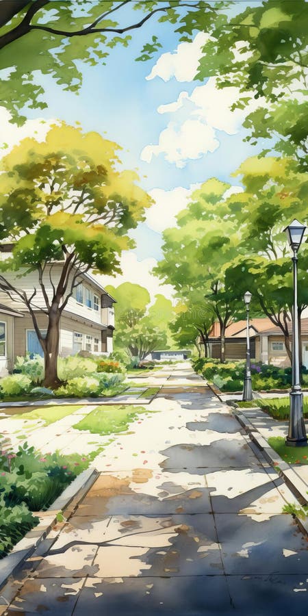 Immagine a colori iper-realistica dell'acquerello di una groviera sunnyvale illustrazione vettoriale