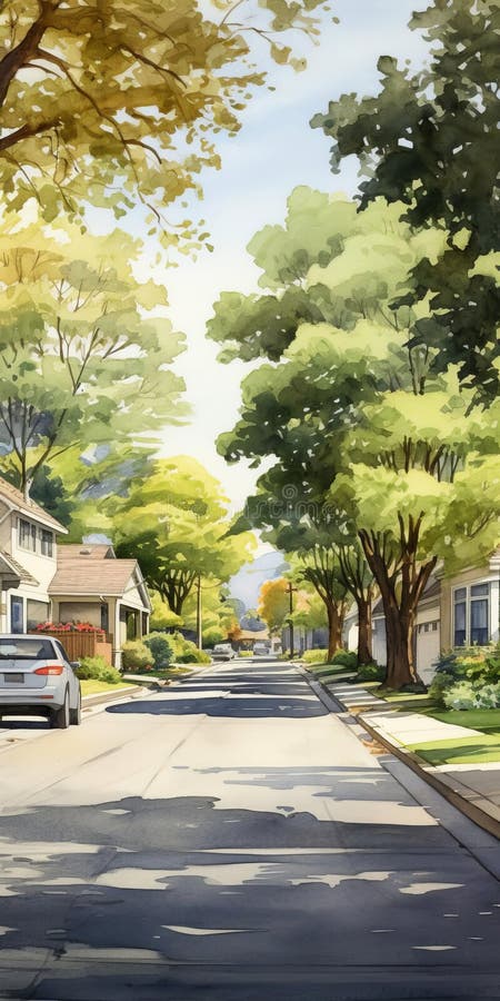 Immagine a colori iper-realistica dell'acquerello di una groviera sunnyvale royalty illustrazione gratis