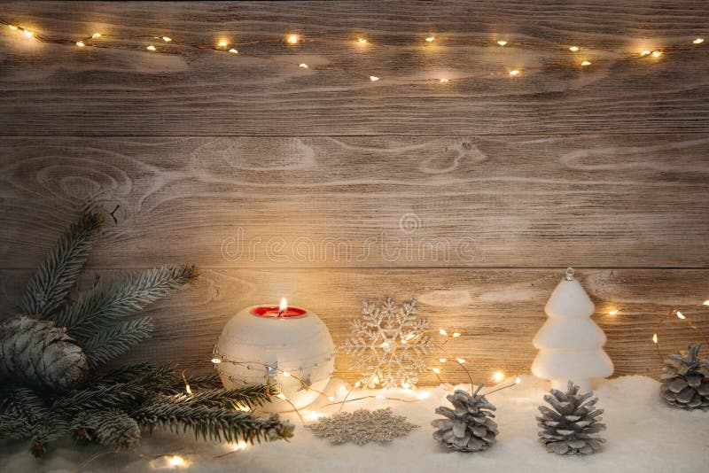 Immagine con le decorazioni di natale royalty illustrazione gratis Immagine con le decorazioni di natale royalty illustrazione gratis