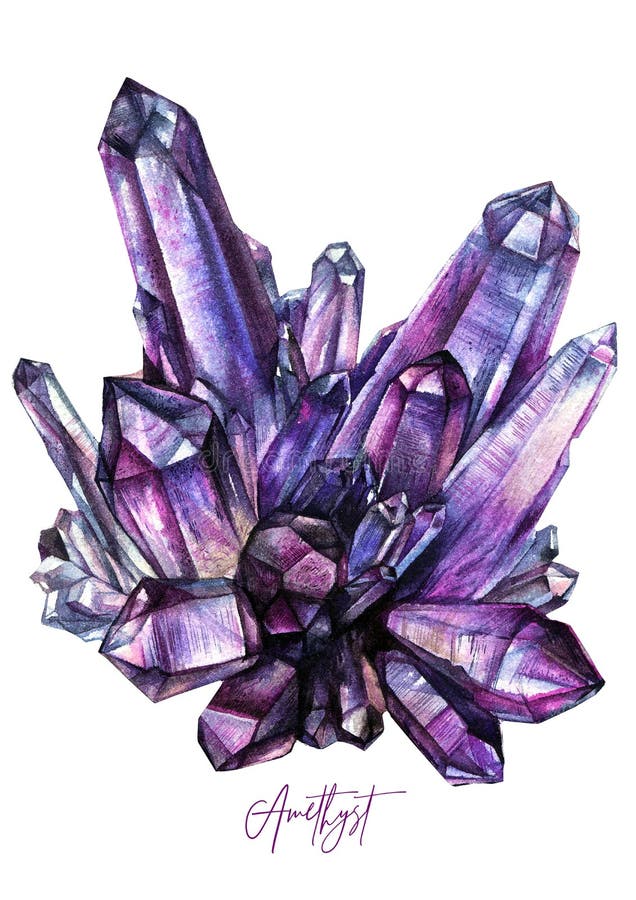 Immagine a cristalli di metafora viola royalty illustrazione gratis