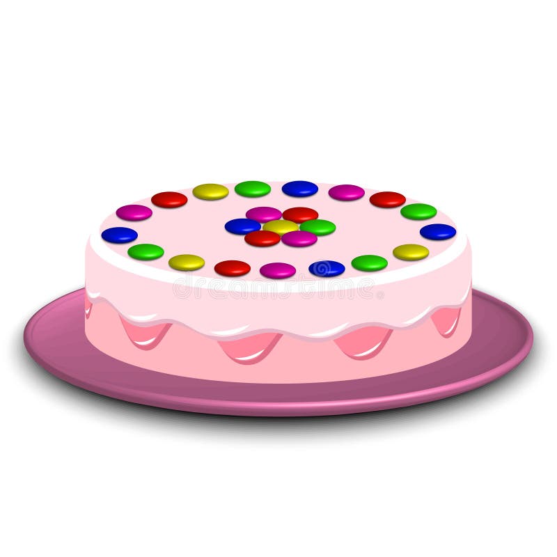 immagine 3-d di un dolce decorato con la caramella confetteria royalty illustrazione gratis immagine 3-d di un dolce decorato con la caramella confetteria royalty illustrazione gratis