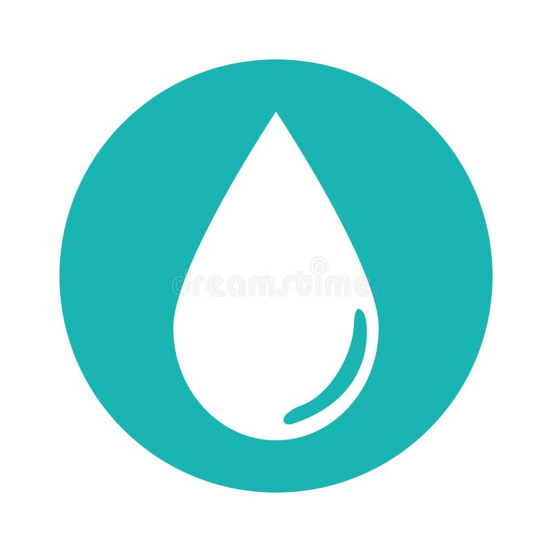 Immagine dell'icona della gocciolina di acqua illustrazione di stock Immagine dell'icona della gocciolina di acqua illustrazione di stock