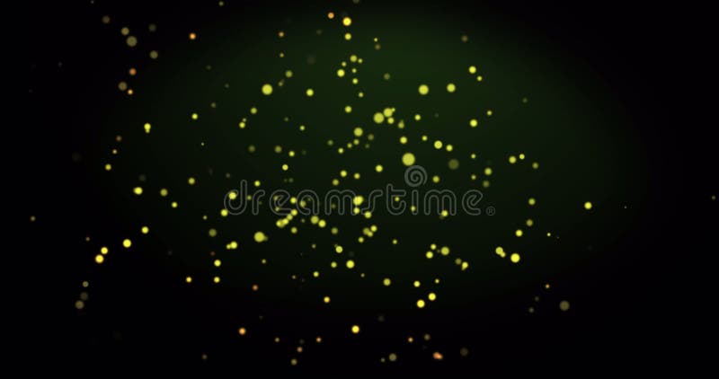 Immagine di macchie gialle luminose a caldo sullo sfondo verde illustrazione di stock