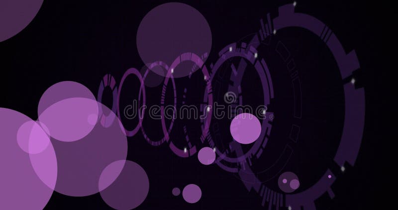 Immagine di macchie di luce in porpora luminosa su ambiti di scansione royalty illustrazione gratis