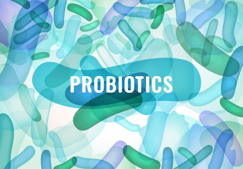 Immagine di prebiotics e di probiotici illustrazione vettoriale Immagine di prebiotics e di probiotici illustrazione vettoriale