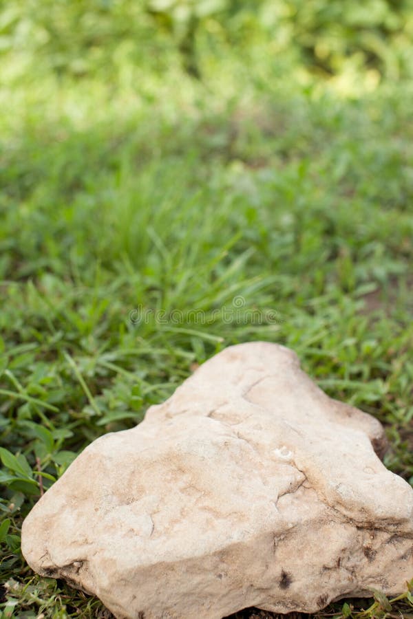 Immagine di priorità bassa Pietra nel giardino fotografia stock libera da diritti