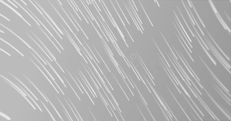 Immagine di scia delle luci luminose sullo sfondo grigio illustrazione di stock