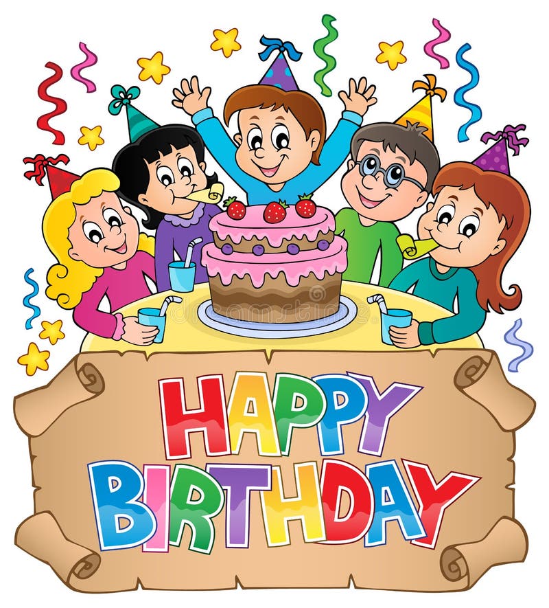 Immagine 6 di tematiche di buon compleanno illustrazione vettoriale Immagine 6 di tematiche di buon compleanno illustrazione vettoriale