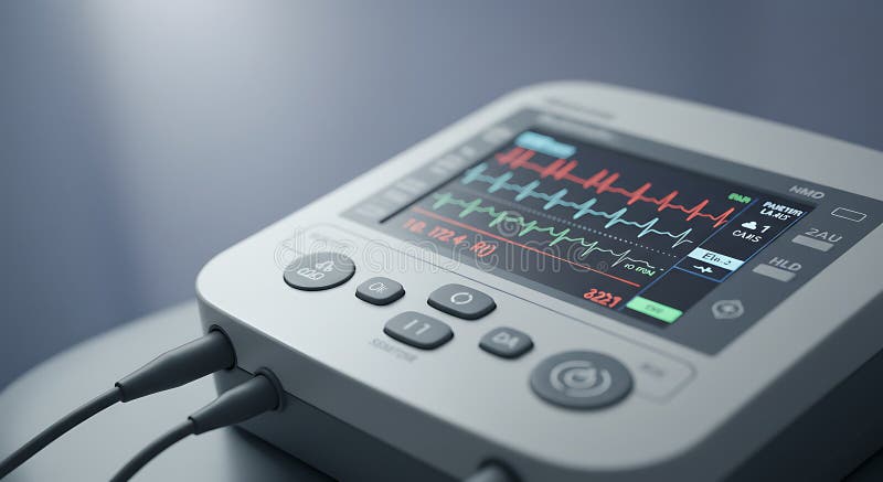 Immagine dispositivo medicale generata dall'AIG illustrazione vettoriale