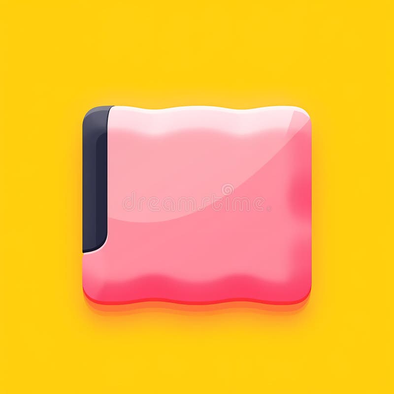 Immagine futuristica di una tavoletta rosa con una striscia nera sul lato. Lo sfondo è vivace royalty illustrazione gratis