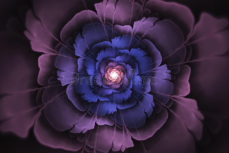 Immagine generata da computer del fiore astratto di frattale royalty illustrazione gratis Immagine generata da computer del fiore astratto di frattale royalty illustrazione gratis