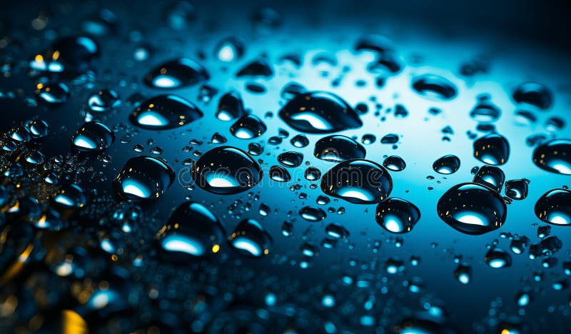 Immagine generativa dell'aria con caduta d'acqua illustrazione vettoriale