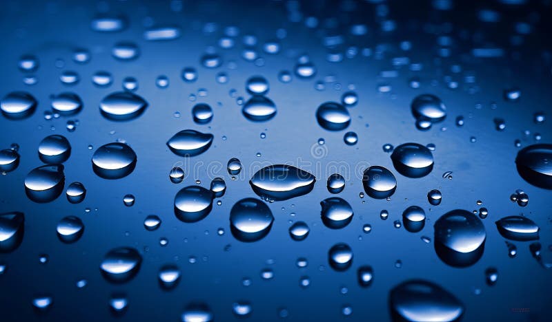 Immagine generativa dell'aria con caduta d'acqua illustrazione vettoriale