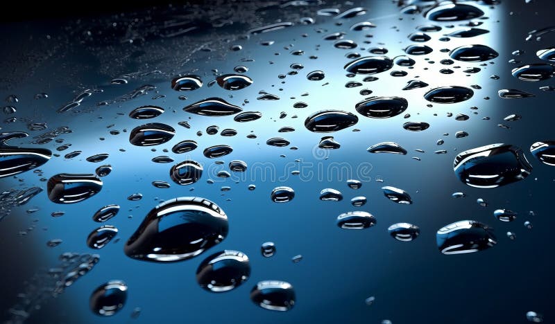 Immagine generativa dell'aria con caduta d'acqua illustrazione di stock