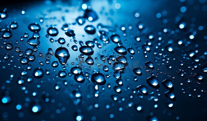 Immagine generativa dell'aria con caduta d'acqua illustrazione vettoriale