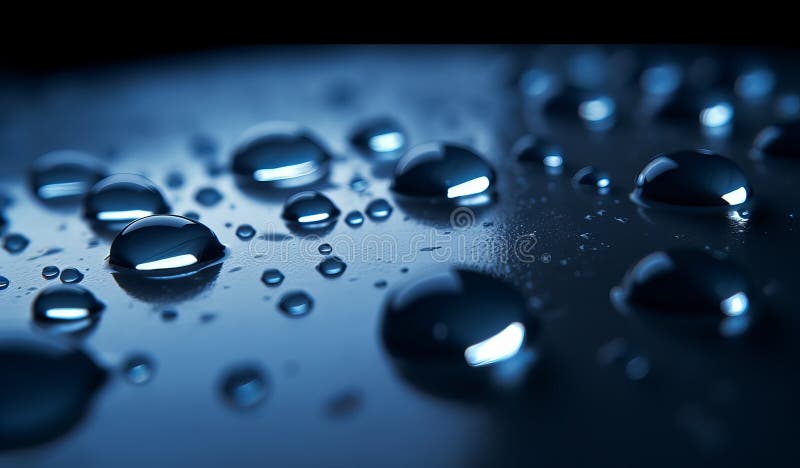 Immagine generativa dell'aria con caduta d'acqua illustrazione vettoriale