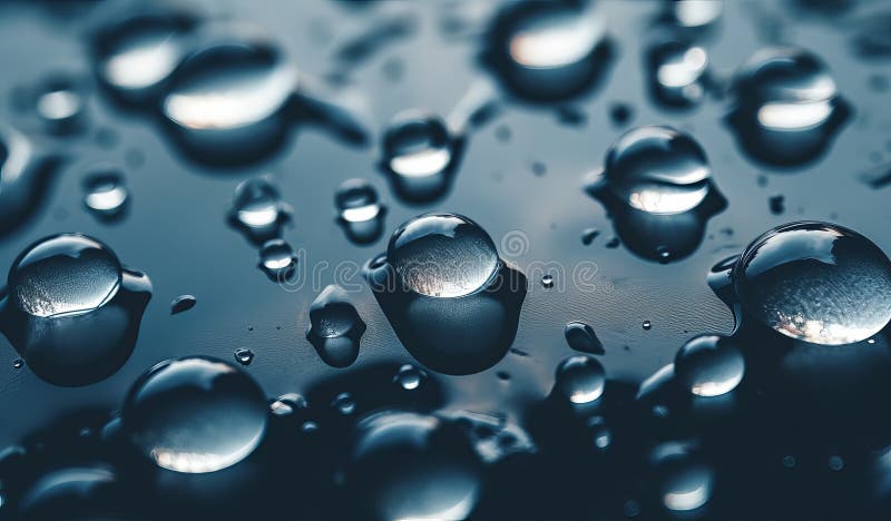 Immagine generativa dell'aria con caduta d'acqua illustrazione vettoriale