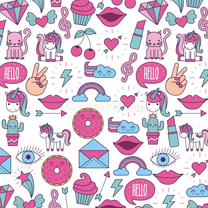 Immagine Girly dell'icona royalty illustrazione gratis Immagine Girly dell'icona royalty illustrazione gratis
