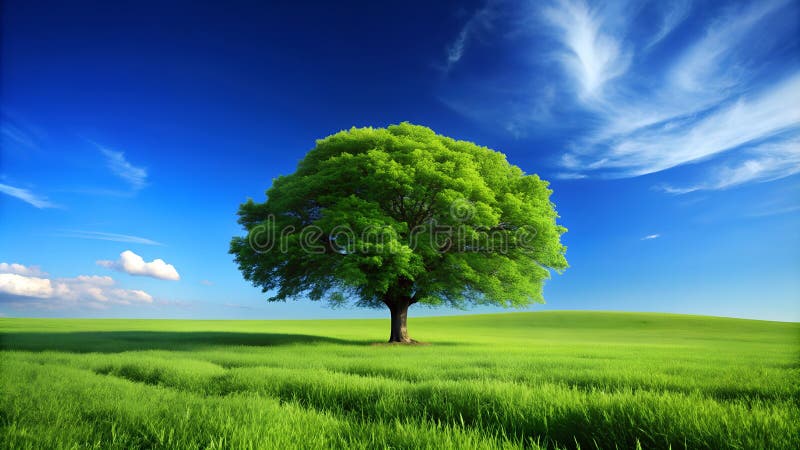 Immagine iper-realistica dei campi di scarico generati illustrazione di stock