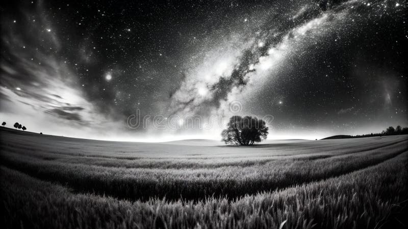 Immagine iper-realistica dei campi di scarico generati illustrazione di stock