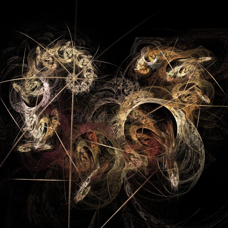 Immagine iterativa generata da calcolatore artificiale astratta di arte di frattalo della fiamma illustrazione vettoriale Immagine iterativa generata da calcolatore artificiale astratta di arte di frattalo della fiamma illustrazione vettoriale