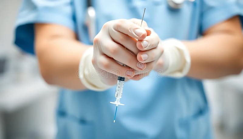 Immagine medica generata dall'AIG : Siringa royalty illustrazione gratis