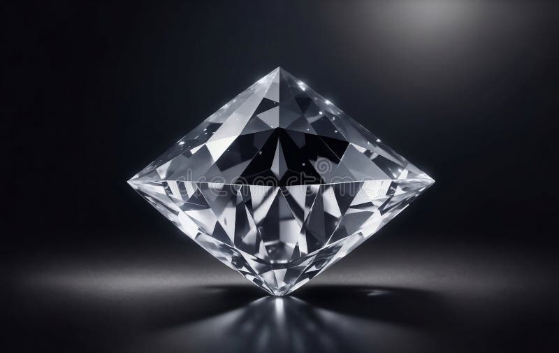 Immagine a messa a fuoco morbida di bellissimi diamanti illustrazione di aria generativa illustrazione vettoriale