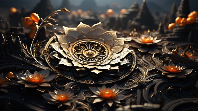 Immergersi nella bellezza di uno yin vivido e di uno yang dove il bianco e il nero si mescolano in perfetta armonia. royalty illustrazione gratis