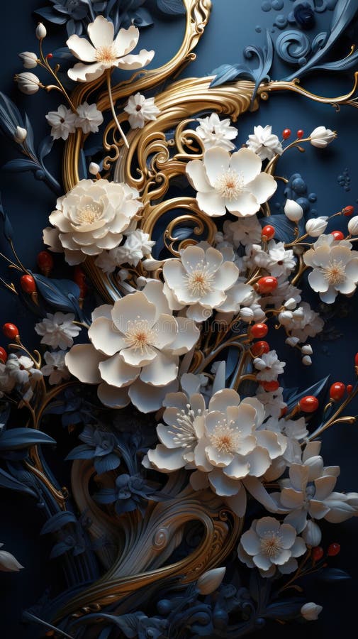 Immergersi nella bellezza di uno yin vivido e di uno yang dove il bianco e il nero si mescolano in perfetta armonia. illustrazione di stock