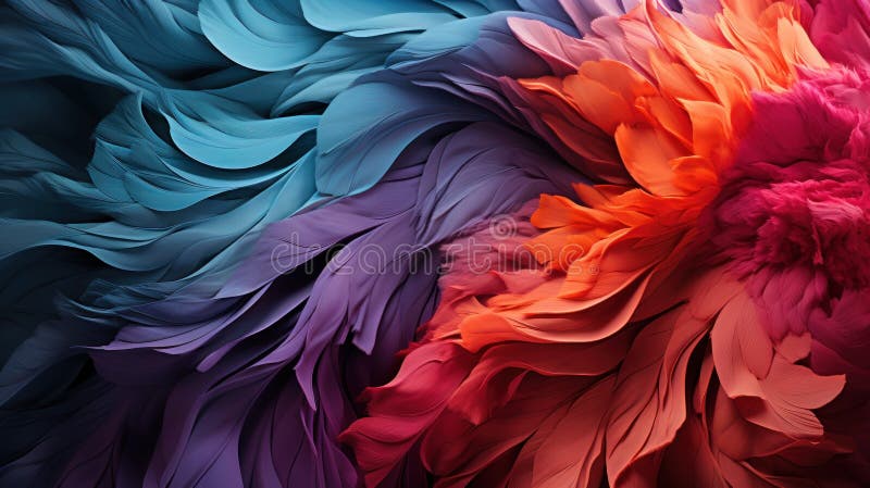 Immergersi in un caleidoscopio di colori con uno sfondo colorato astratto in cui le sfumature vibranti ballano e si intrecciano illustrazione di stock