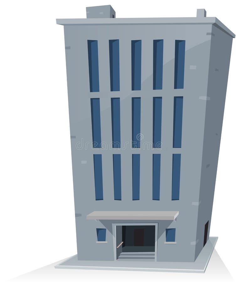 Immeuble De Bureaux De Dessin Anime Illustration De Vecteur Illustration Du Downtown Tour