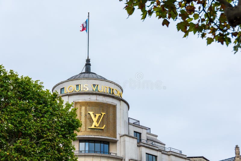 Paris - Immeuble Louis Vuitton, Champs Elysées, Avenue des…