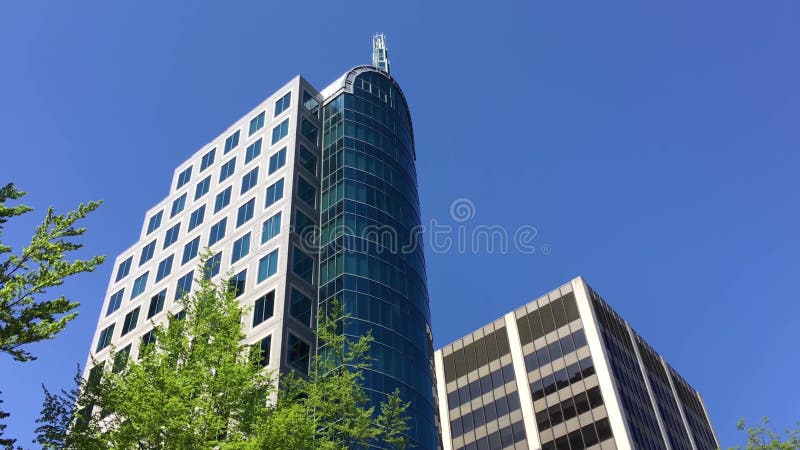 Immeuble moderne d'affaires au centre-ville de Vancouver puisque le Canada