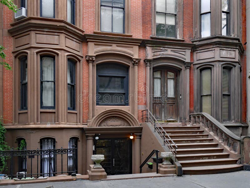 Immeubles de maison de grès de New York photos stock Immeubles de maison de grès de New York photos stock